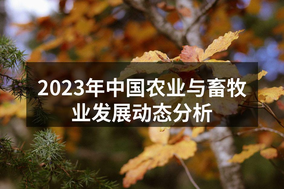 2023年中国农业与畜牧业发展动态分析